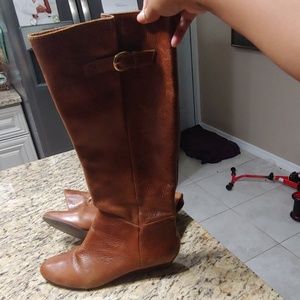 Steve madden brown leather boot